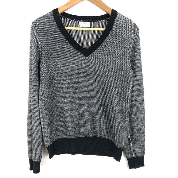 WALLACE Black V-Neck Sweater Madewell Knit XS - Picture 2 of 8